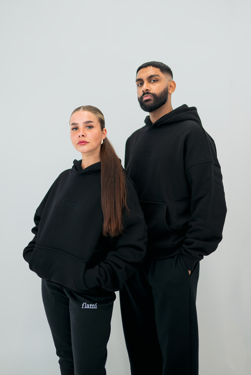 Oversized Hoodie - Black on Black