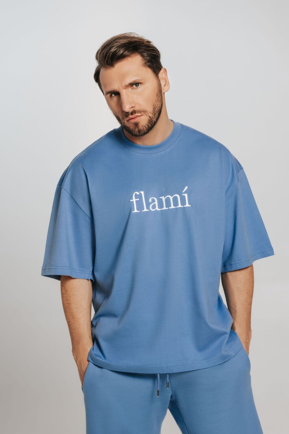 Oversized Shirt - Blue White