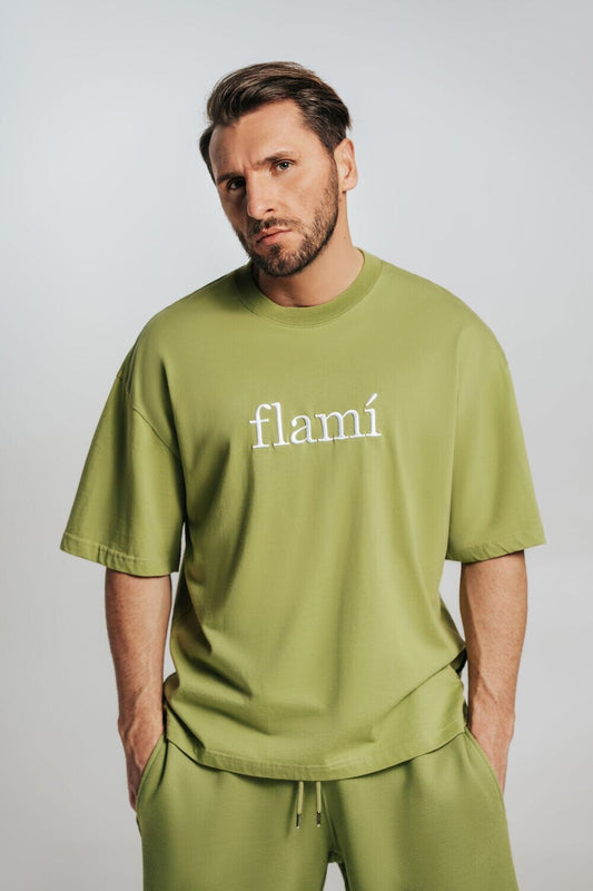 Oversized Shirt - Green White