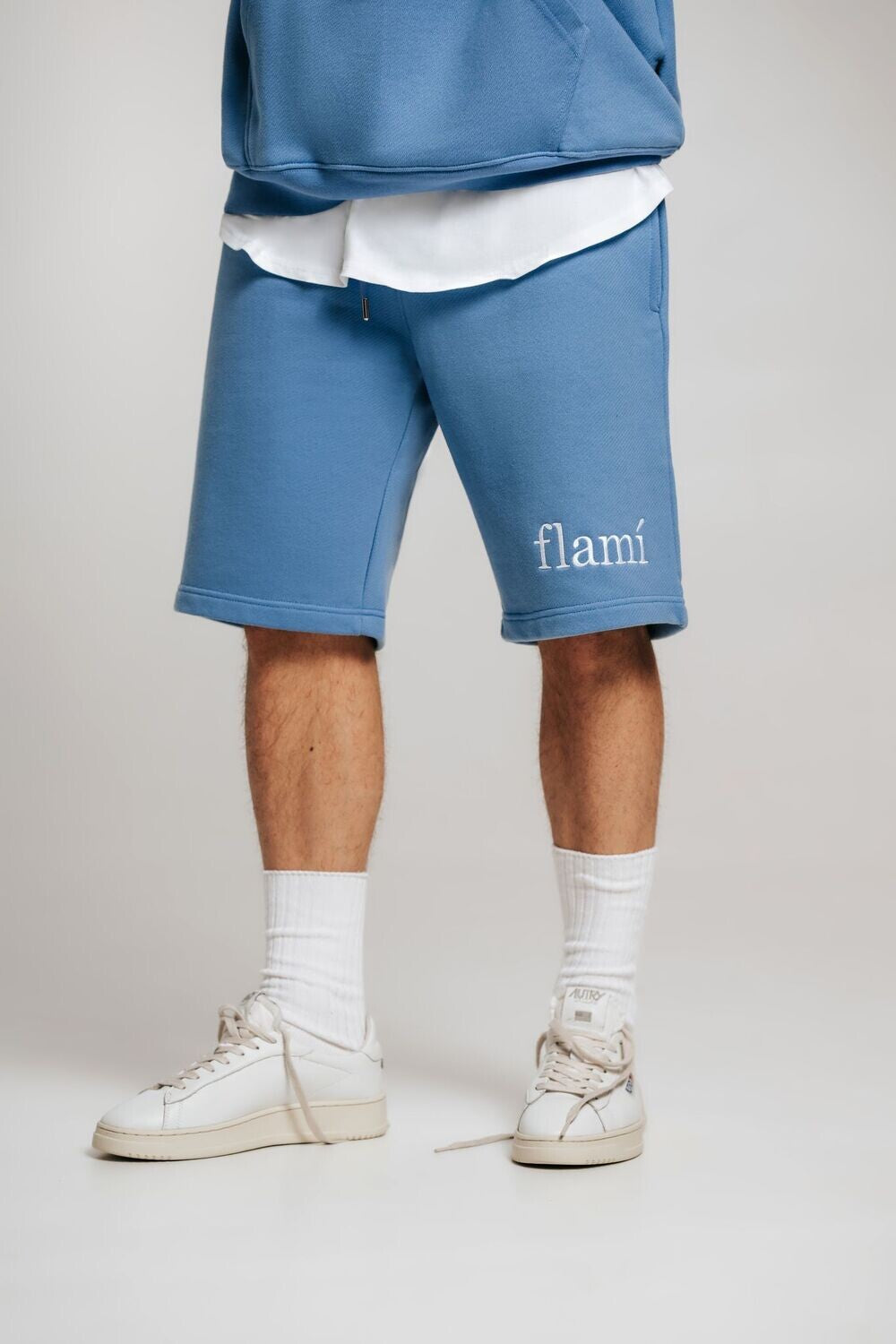 Oversized Shorts - Blue White